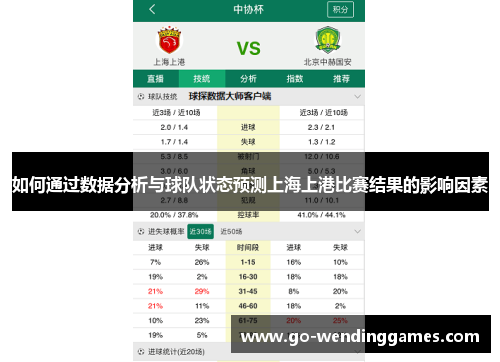 如何通过数据分析与球队状态预测上海上港比赛结果的影响因素